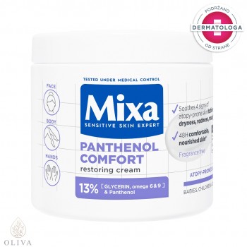 Mixa Panthenol Comfort Umirujuća krema za kožu sklonu atopiji 400 ml