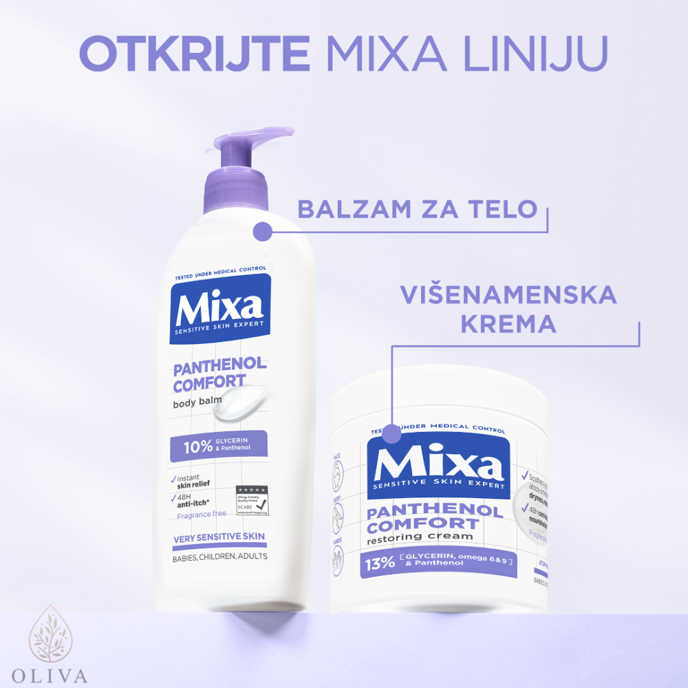 Mixa Panthenol Comfort Umirujuća Krema Za Kožu Sklonu Atopiji 400 Ml