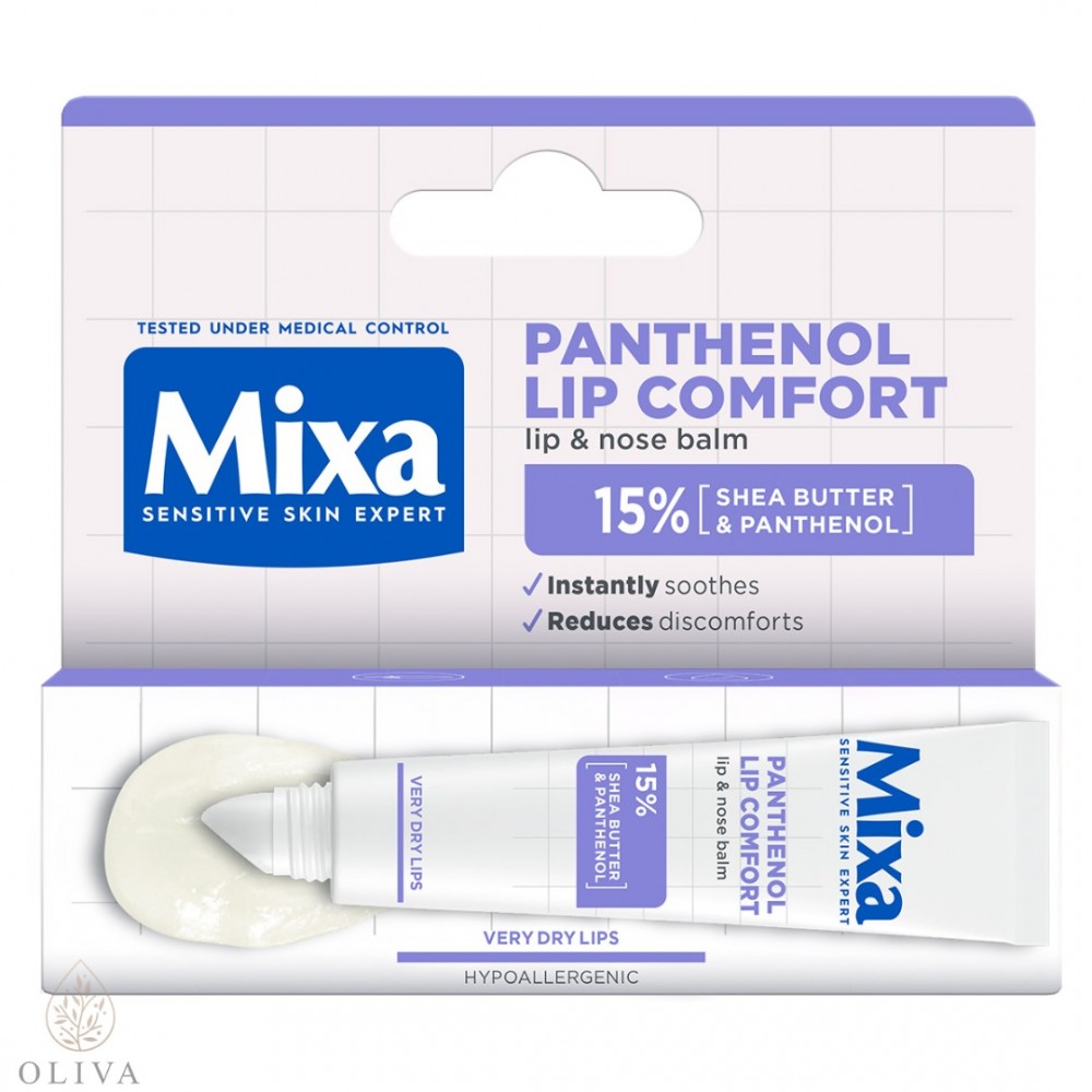 Mixa Panthenol Lip Comfort Balzam Za Negu Usana I Područja Oko Nosa 10 Ml