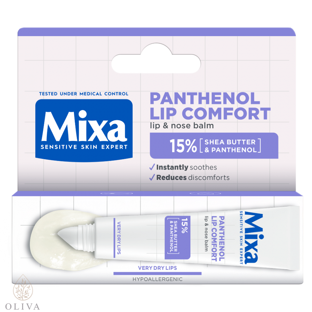 Mixa Panthenol Lip Comfort Balzam Za Negu Usana I Područja Oko Nosa 10 Ml