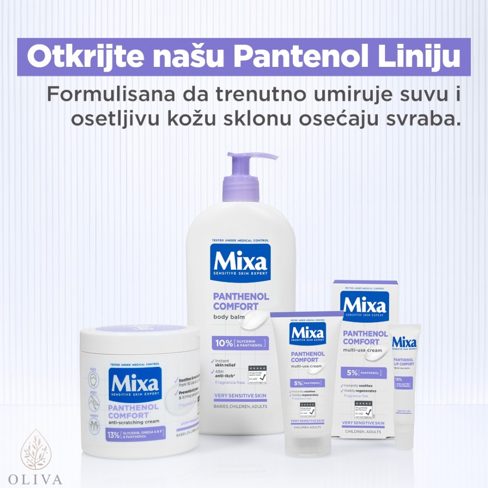 Mixa Panthenol Lip Comfort Balzam Za Negu Usana I Područja Oko Nosa 10 Ml