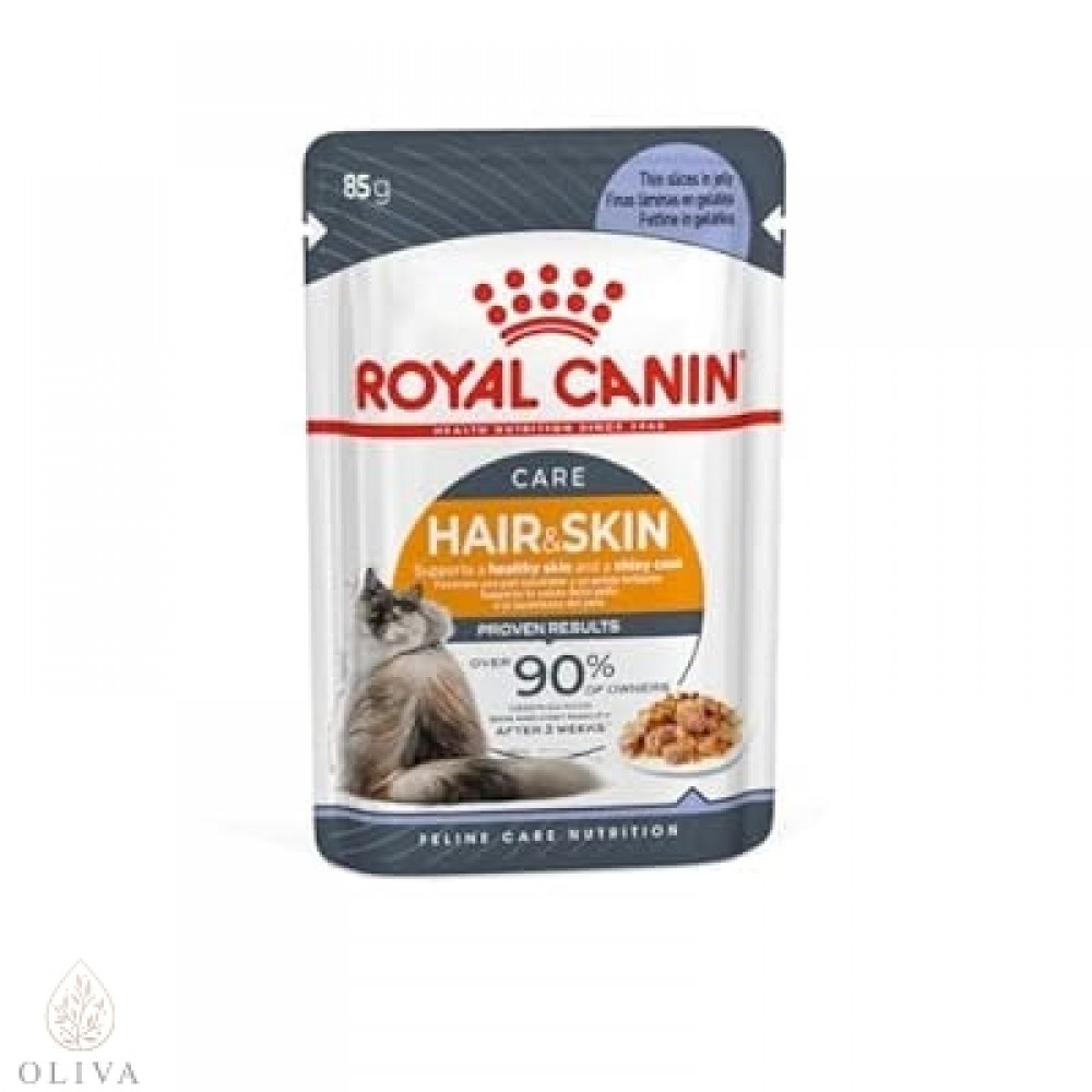 Royal Canin Hair & Skin In Jelly 1Y+ 12X85Gr Royal Canin Hair & Skin In Jelly 1Y+ 12X85Gr