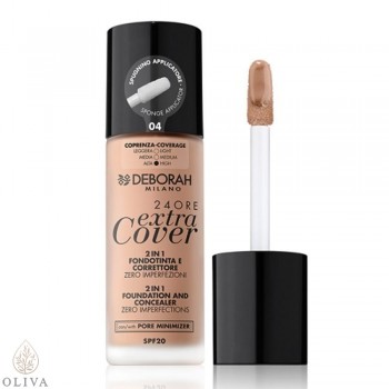 DEBORAH 24ore Extra cover foundation 04