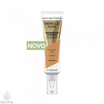 MAX FACTOR Miracle Pure Skin-Improving 76 Warm golden tečni puder 30ml