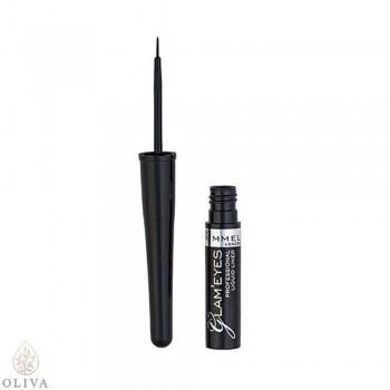 RIMMEL Glam'Eyes 001 Tečni ajlajner RIMMEL Glam'Eyes 001 Tečni ajlajner