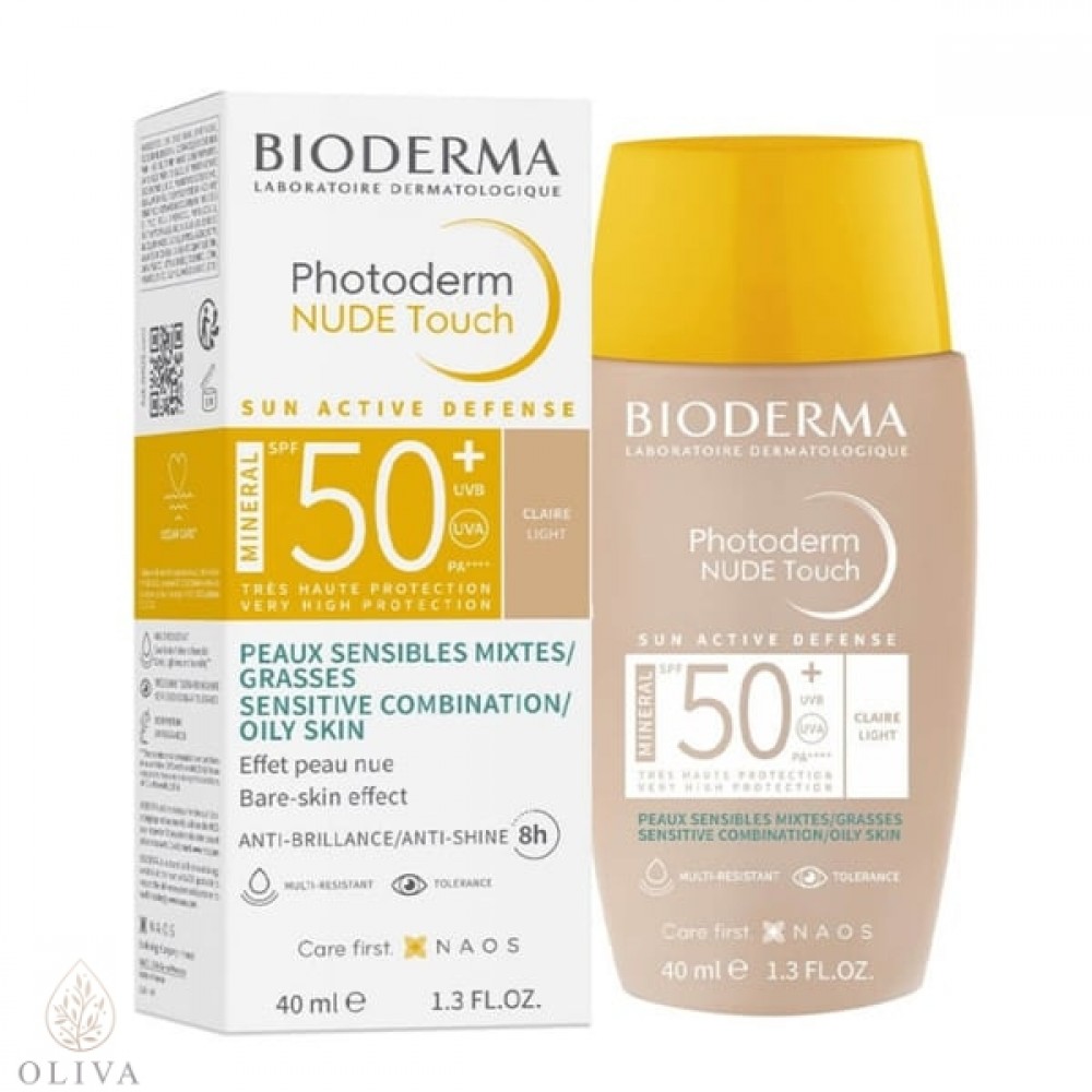 Bioderma Photoderm Nude Touch Spf50+ Light 40Ml