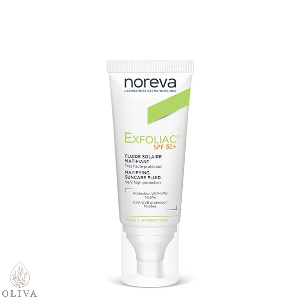 Noreva Exfoliac Matirajući Fluid Za Zaštitu Od Sunca Spf 50 40 Ml