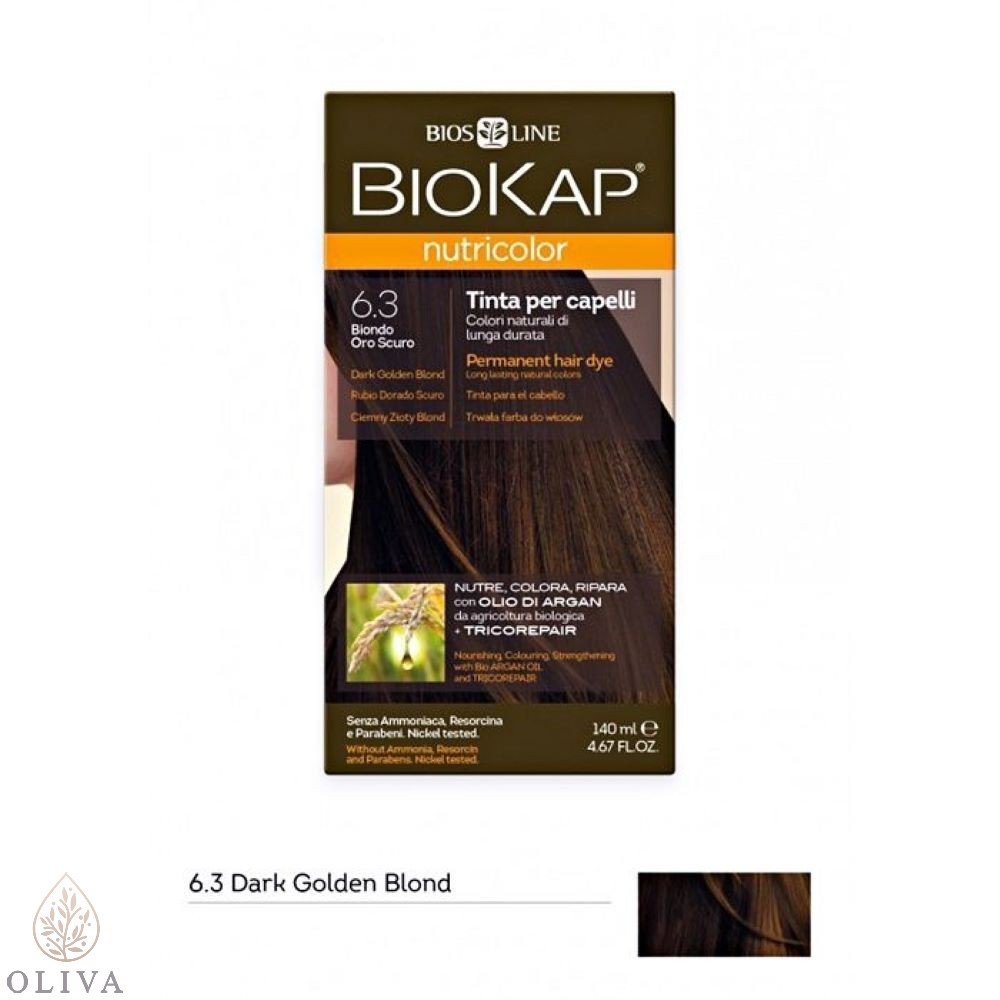 Biokap Farba Za Kosu 6.3 Tamna Zlatno Plava