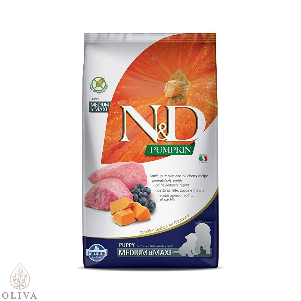 N&D Pumpkin Puppy Lamb&Blue. Medium&Maxi 2,5Kg
