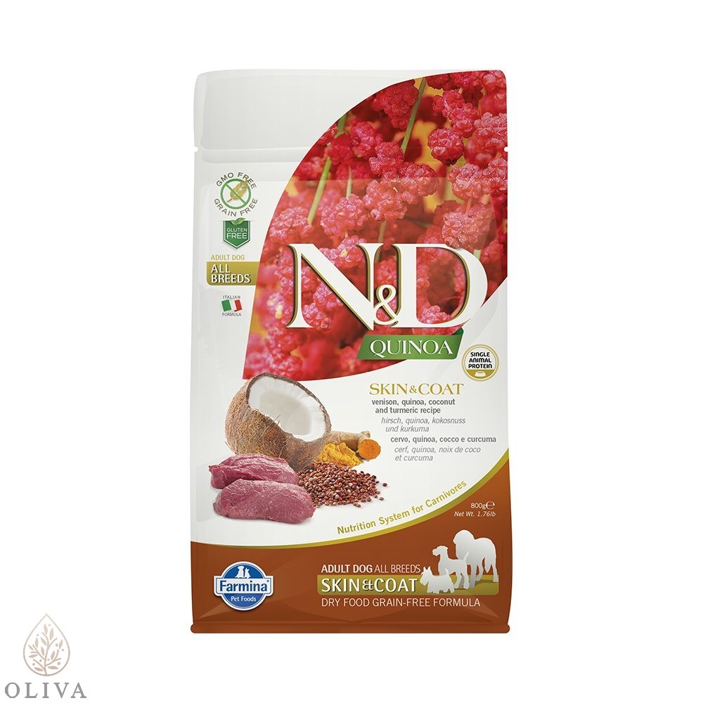 N&D Quinoa Skin&Coat Venison&Coconut 800G