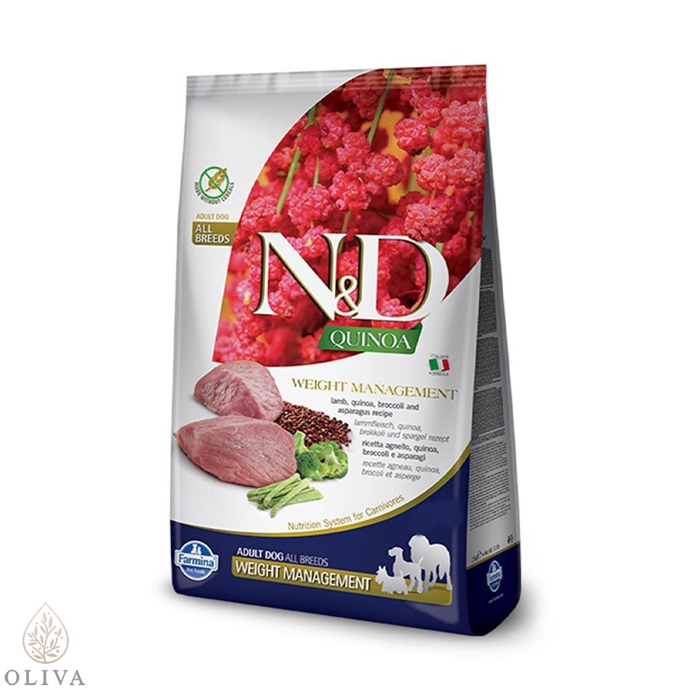 N&D Quinoa Weight Manag. Lamb&Asparagus 800G