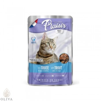 PLAISIR SOS za mačke 100gr pastrmka i račići