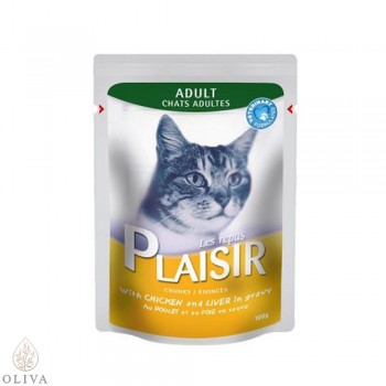 PLAISIR SOS za mačke piletina i jetra 100gr