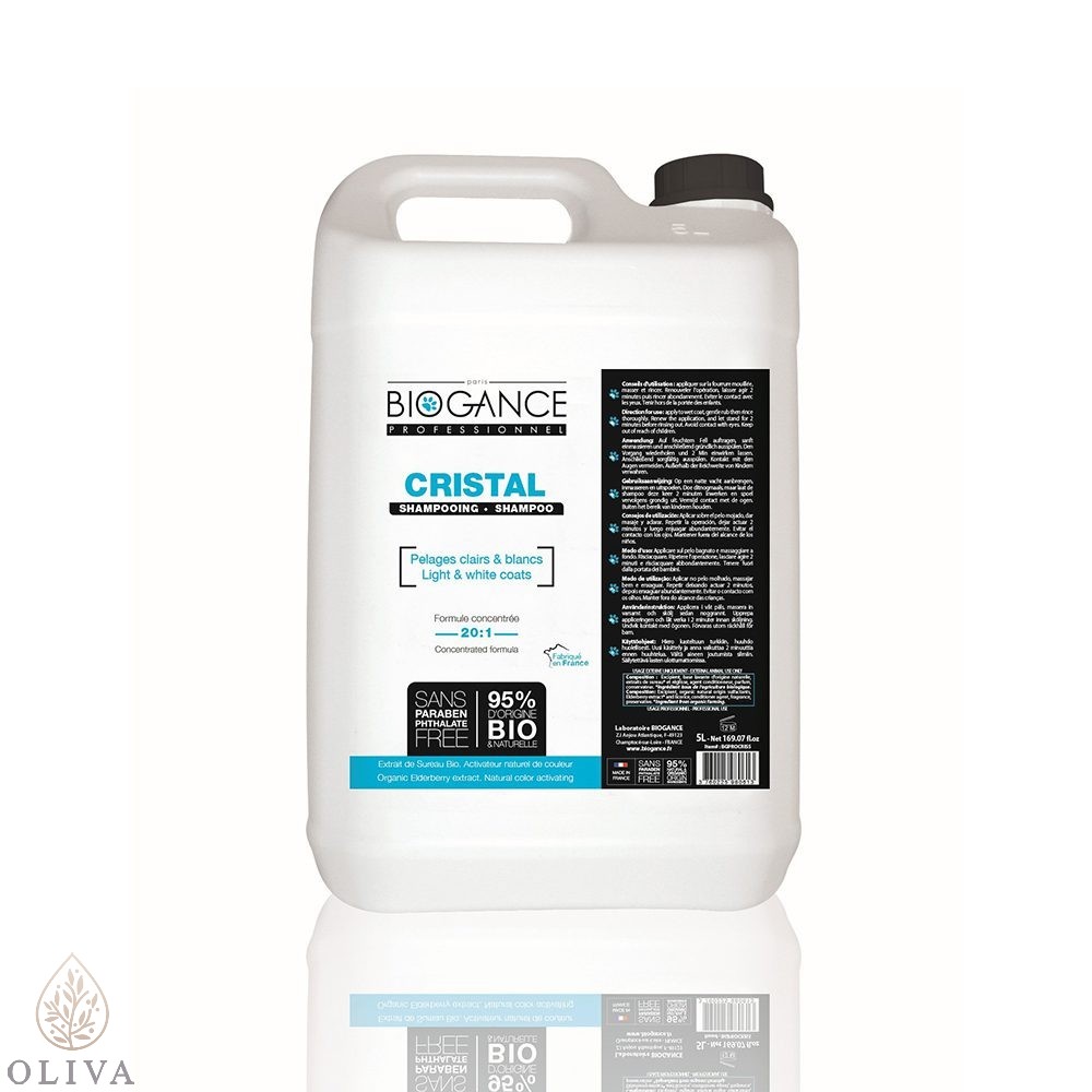 Biogance Šampon Za Pse Za Belo Krzno Pro Cristal 5L