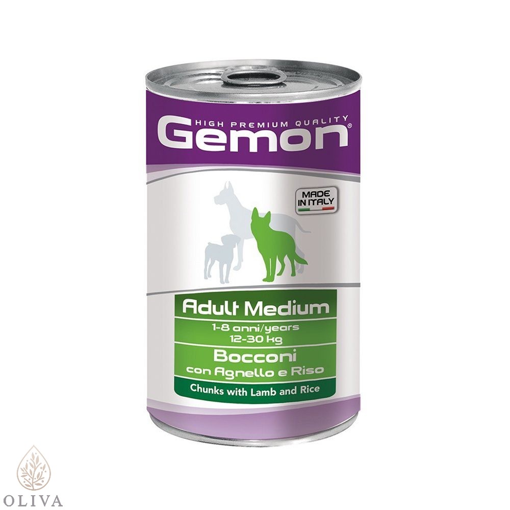 Gemon Jagnjetina U Komadićima Za Srednje Rase Adult Konzerva 1250G