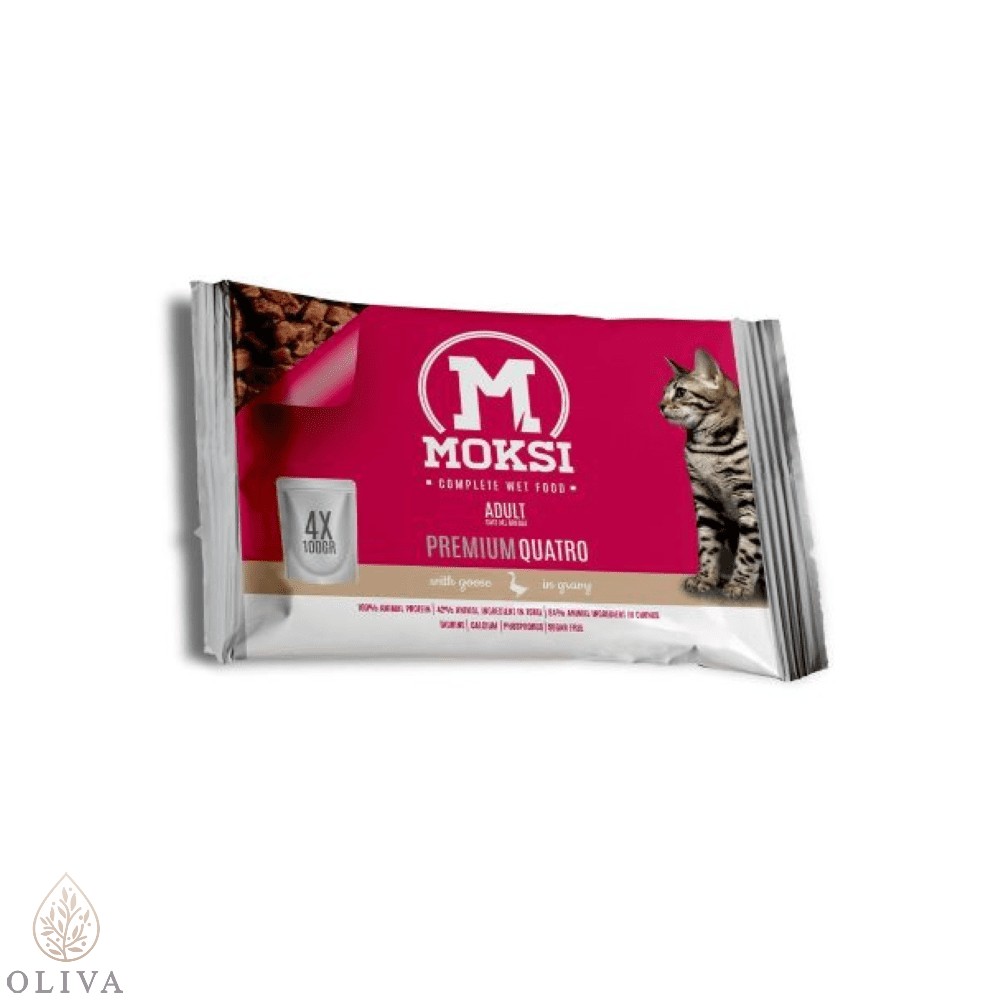 Moksi 4X100Gr Preliv Za Mačke Guska U Sosu