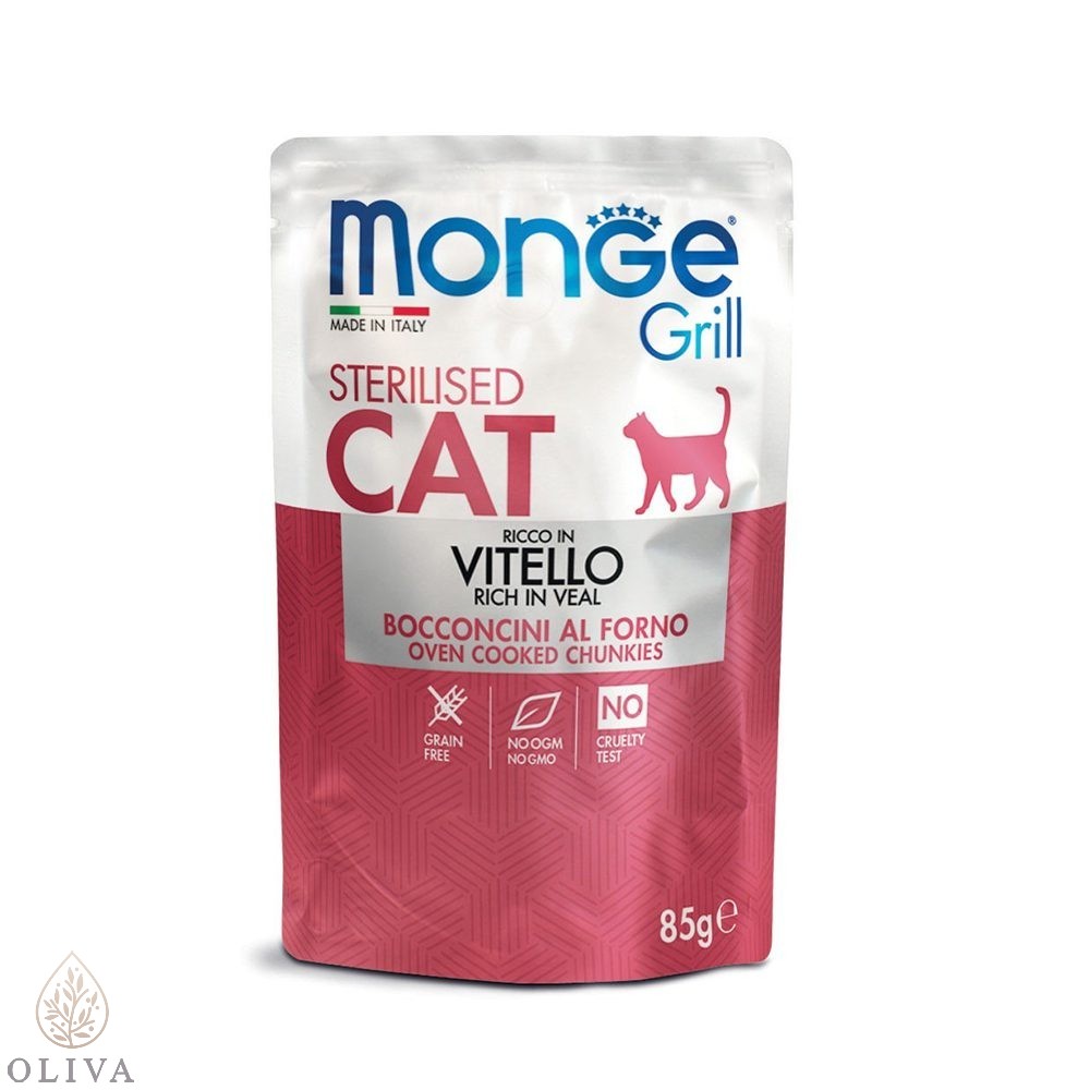 Monge Cat Grill Sos Govedina Za Sterilisane Mačke 85G