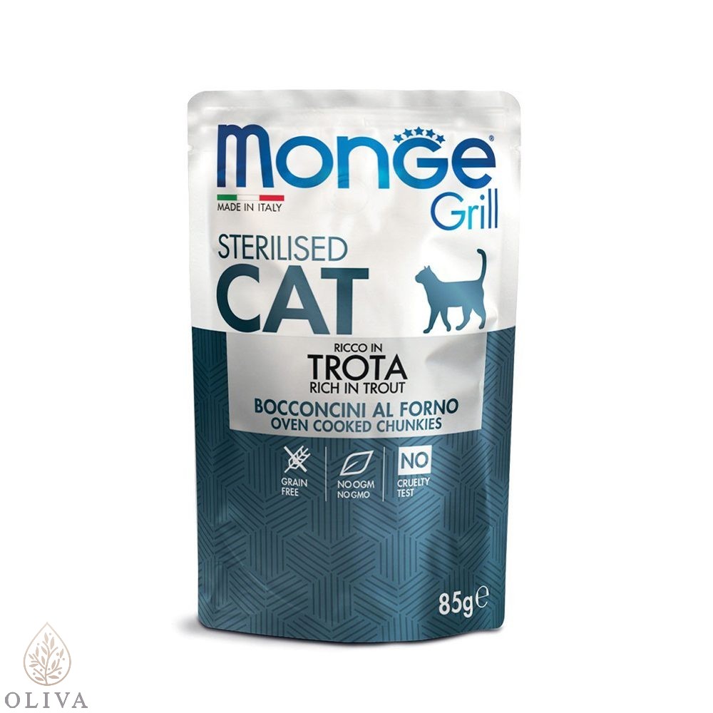 Monge Cat Grill Sos Pastrmka Za Sterilisane Mačke 85G