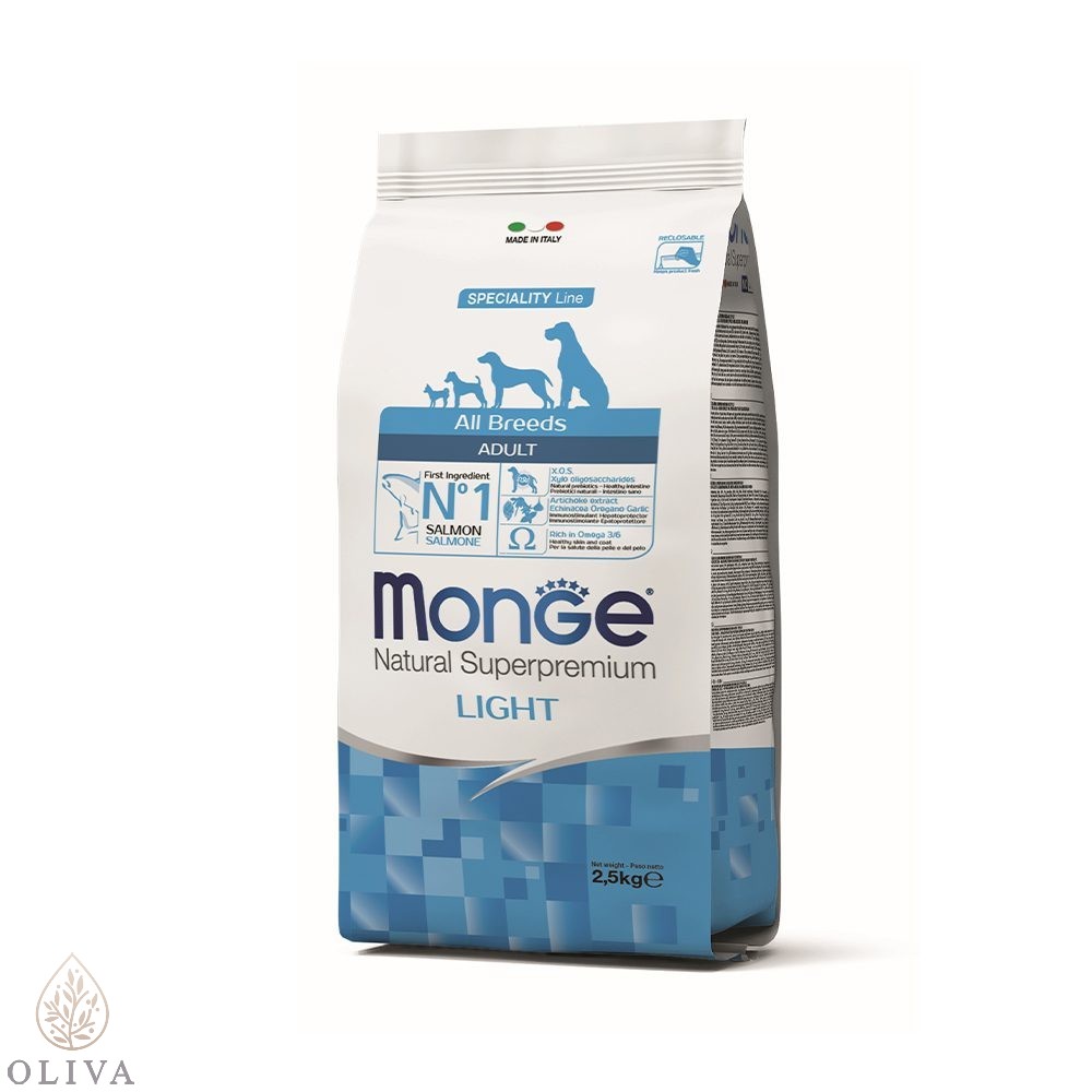 Monge Light Losos I Pirinač Za Sve Rase Adult 2.5Kg Kratak Rok