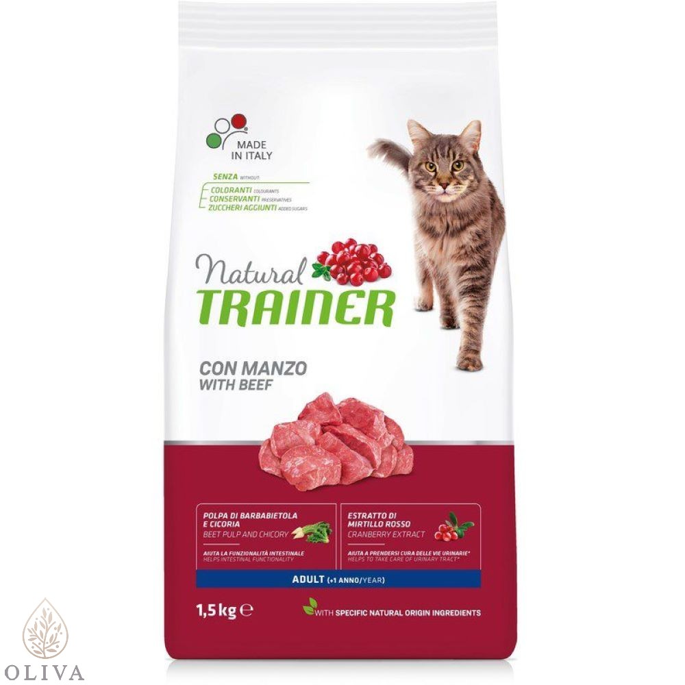 Natural Trainer Cat Govedina Za Odrasle Mačke 1.5Kg