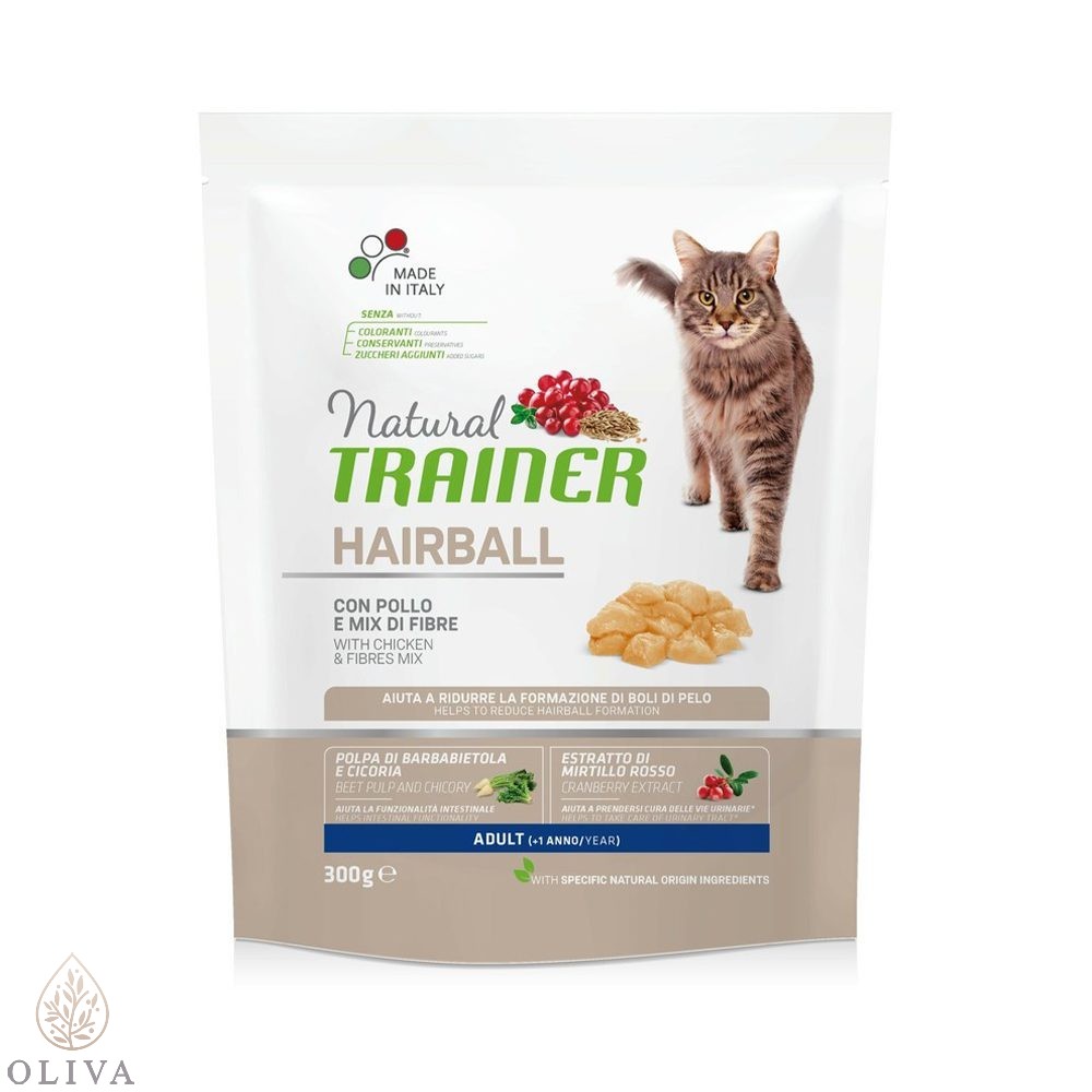 Natural Trainer Cat Hairball Piletina Za Odrasle Mačke 300G Natural Trainer Cat Hairball Piletina Za Odrasle Mačke 300G