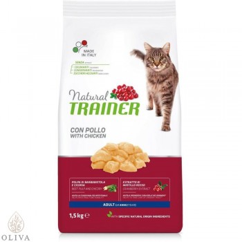 NATURAL TRAINER Cat piletina za odrasle mačke 1.5kg NATURAL TRAINER Cat piletina za odrasle mačke 1.5kg