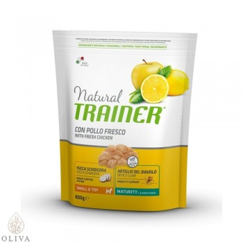 NATURAL TRAINER Dog sa svežom piletinom za starije pse malih rasa 800g