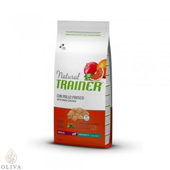 NATURAL TRAINER Dog sa svežom piletinom za starije pse srednjih rasa 12kg