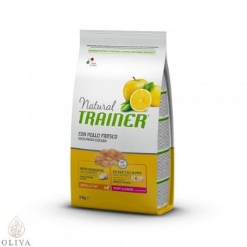 NATURAL TRAINER Dog sa svežom piletinom za &scaron;tence i mlade pse malih rasa 2kg