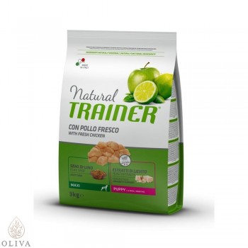 NATURAL TRAINER Dog sa svežom piletinom za &scaron;tence velikih rasa 3kg
