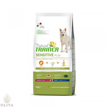 NATURAL TRAINER Sensitive no gluten sa zečetinom za odrasle pse srednjih i velikih rasa 12kg