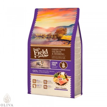 SAM’S FIELD Dog all size adult grain free losos i haringa 2,5kg