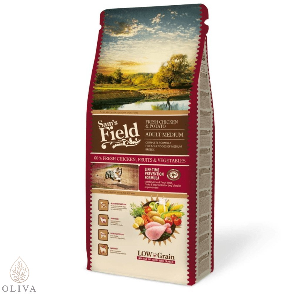 Sam’s Field Dog Medium Adult Piletina I Krompir 13Kg
