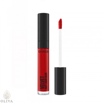 DIVAGE Tečni ruž za usne velvet matt ruby red 03