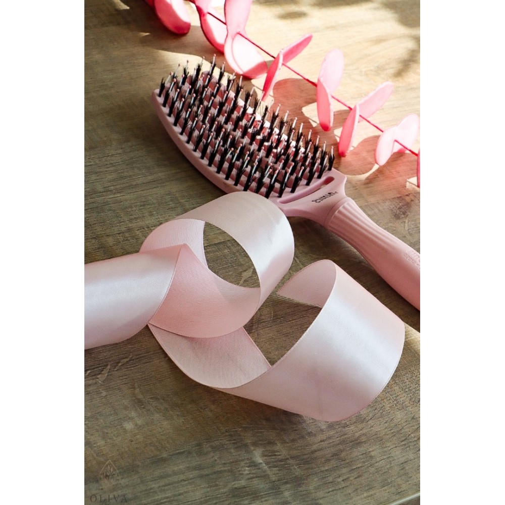Olivia Garden Fingerbrush Care Iconic Boar&Nylon Pastel Pink M