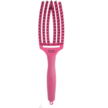 Olivia Garden Fingerbrush Care Iconic Boar&Nylon Hot Pink M