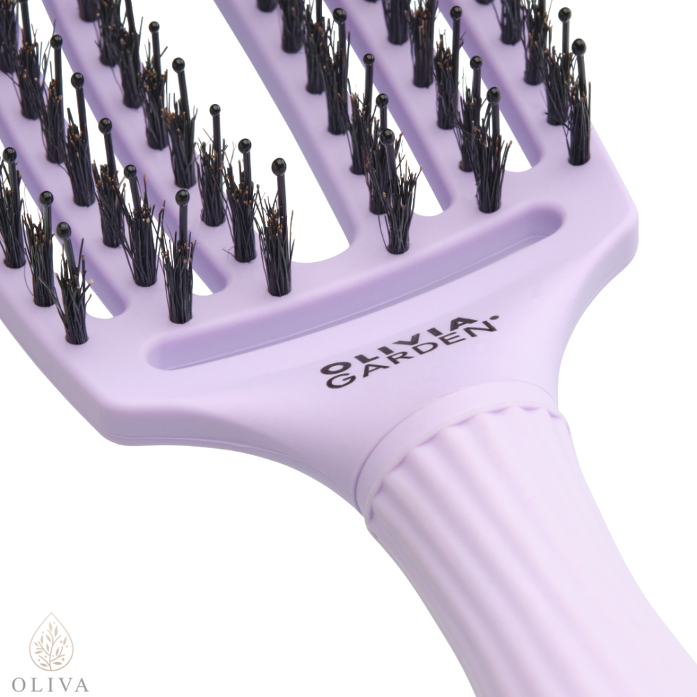 Olivia Garden Fingerbrush Care Iconic Boar&Nylon Pastel Pink M