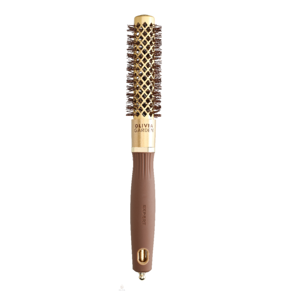 Olivia Garden Expert Blowout Shine Wavy Bristles Gold&Brown 20