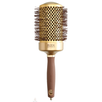 Olivia Garden Expert Blowout Shine Wavy Bristles Gold&Brown 65