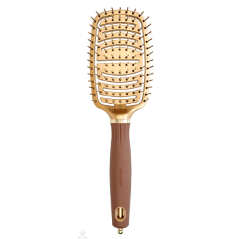 Olivia Garden Expert Care Flex Nylon Bristles Gold&Brown