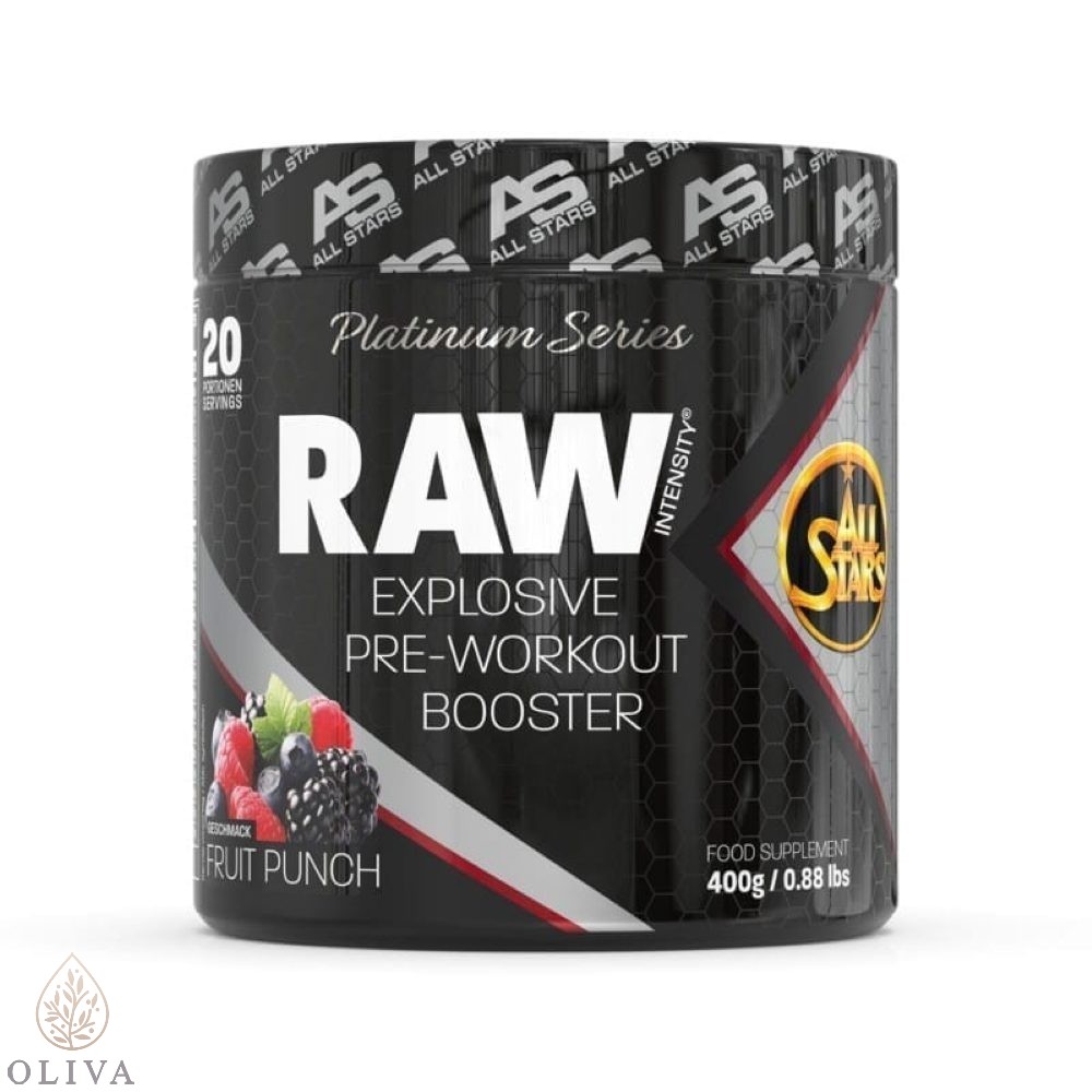 Raw Intensity Pre Workout Booster Fruit Punch, 400G All Stars
