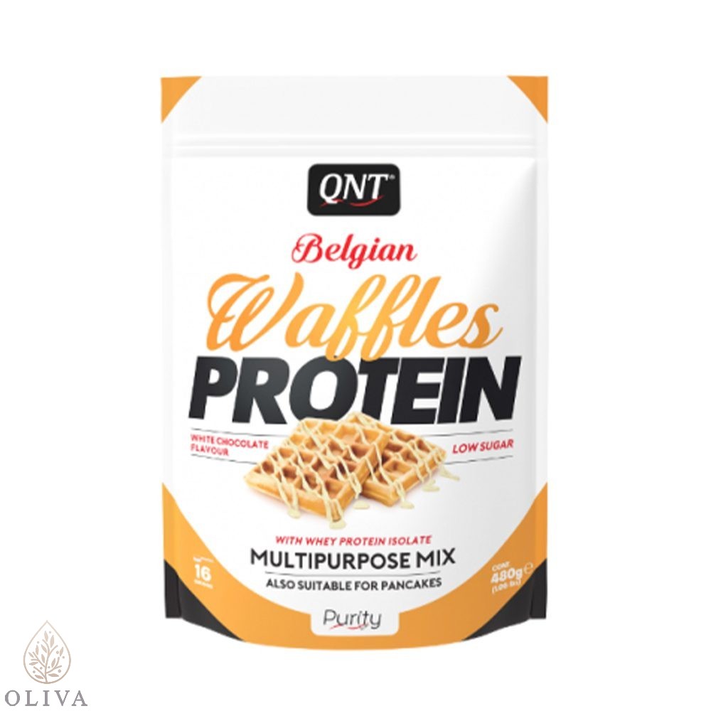 Belgian Waffles Protein Bela Čokolada 480G Qnt