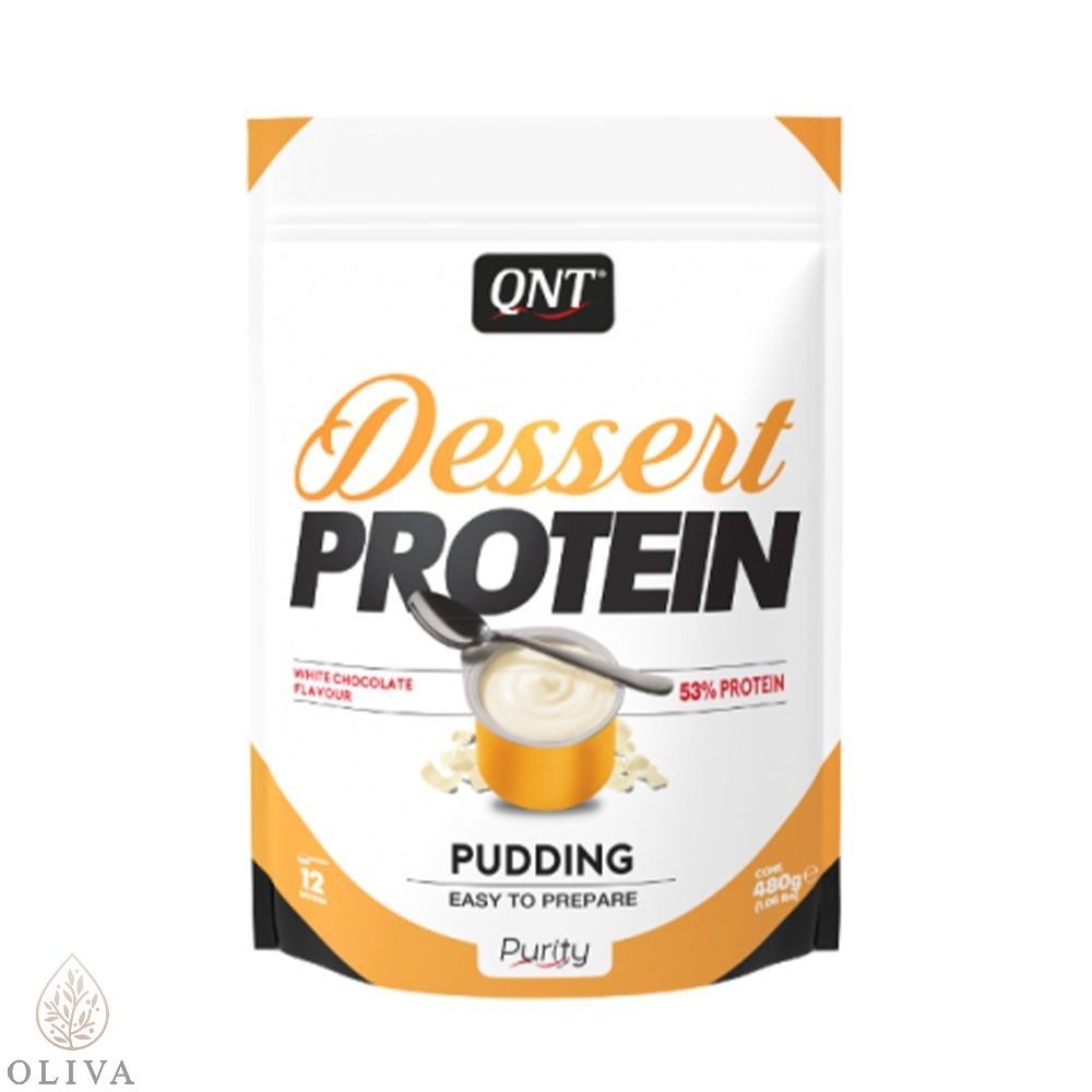 Dessert protein bela čokolada 480g QNT