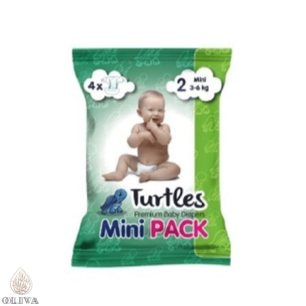 Turtles Mini Pack Pelene Za Decu 2 Mini 3-6 Kg (4 Kom)