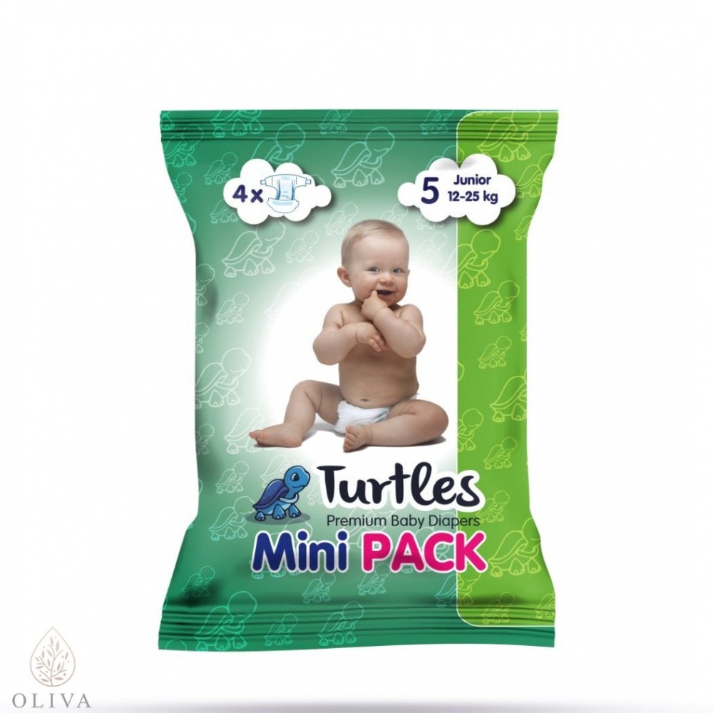 Turtles Mini Pack Pelene Za Decu 5 Junior  12-25 Kg (4 Kom)