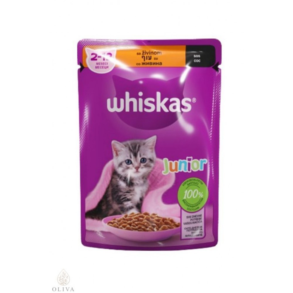 Whiskas Sos Junior Piletina 85G