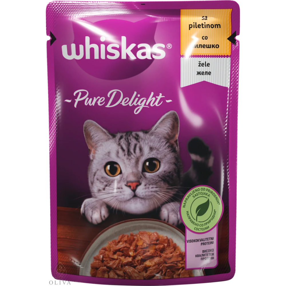 Whiskas Pure Delight Piletina Žele 85G